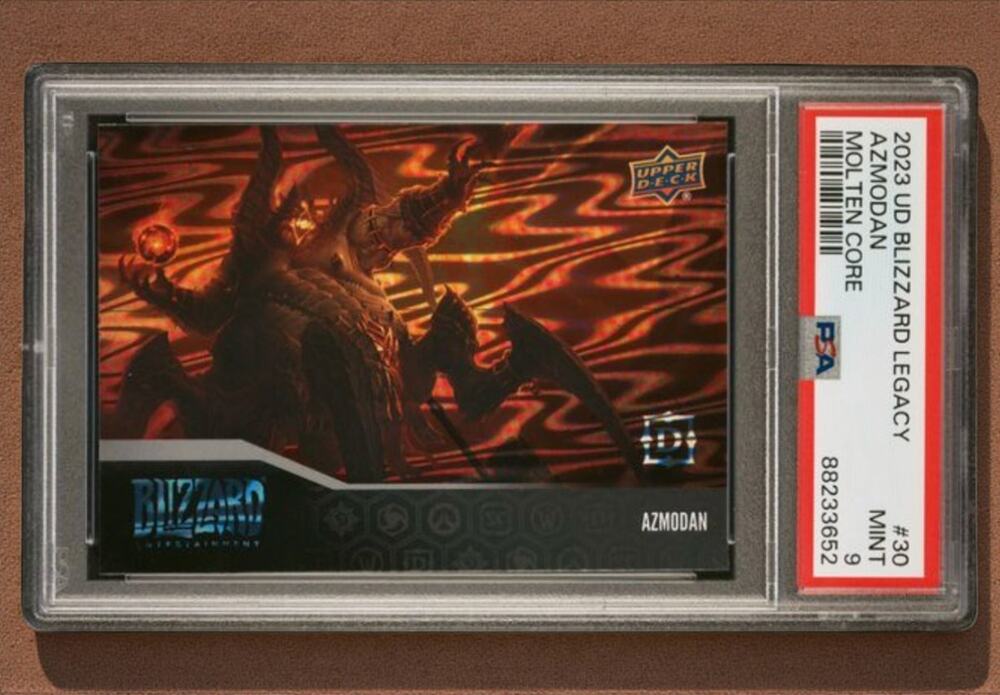2023 Upper Deck Blizzard Legacy Diablo Azmodan Molten Core #30 PSA MINT 9